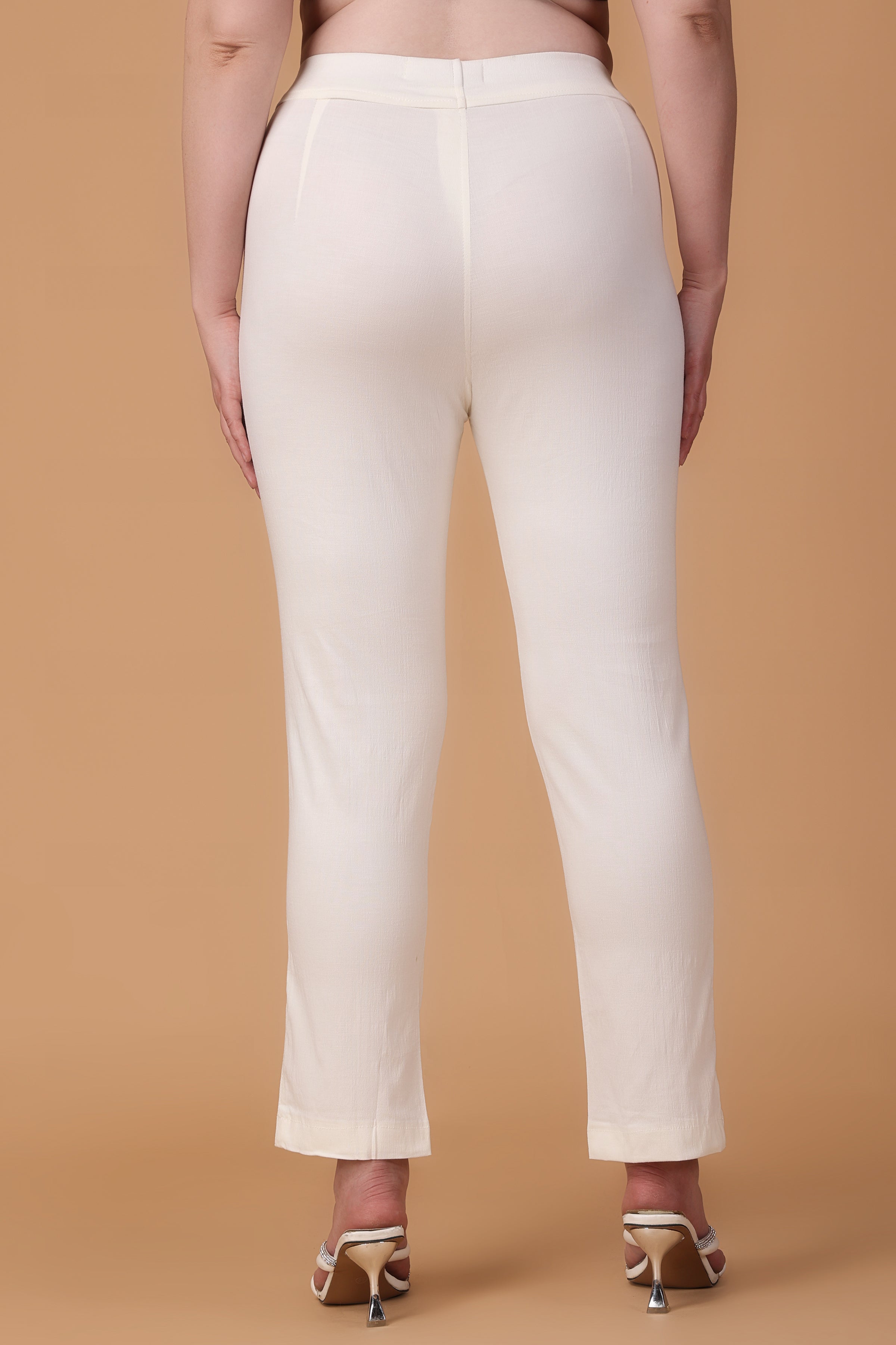 Lorcan Pants - High Waisted Tailored Pants in White | Showpo USA